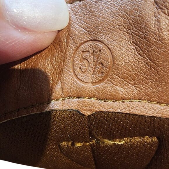 Suede Western Knee-High Boots Cognac Brown Women's 7.5 - Picture 15 of 15